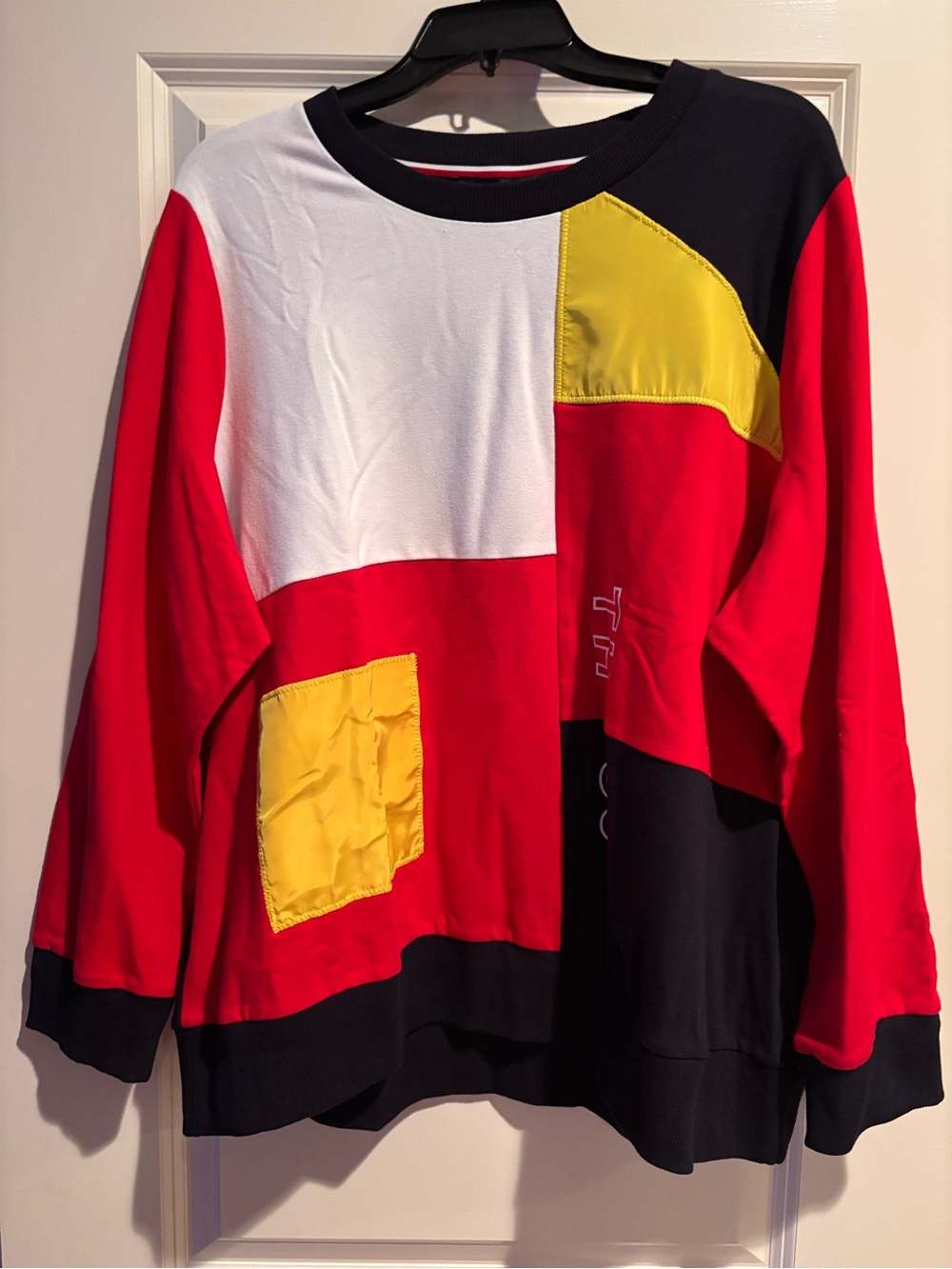 Tommy Hilfiger Catalina Colorblock Sweatshirt Women’s 1X Plus Size NWT